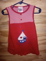 Vintage Okie Dokie Sailboat Romper Boys 24 Months - $9.45