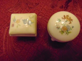 Trinket/Pill Boxes / Mini, Square ,Round Floral - $12.86