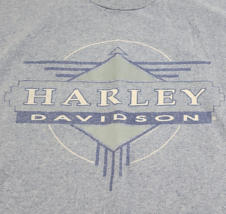 Vtg 1994 Blue Harley Davidson Sioux Falls SD Single Stitch Shirt - Size L - £41.84 GBP