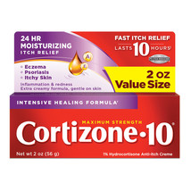 Cortizone 10 Intensive Healing Anti Itch Creme (2 Oz)  Insect Bites &amp; St... - £20.56 GBP