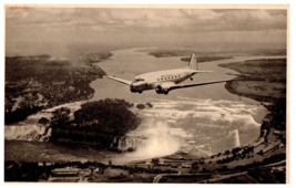 American Airlines Flagship Fleet over Niagara Airline Issued Airplane Postcard - £5.82 GBP