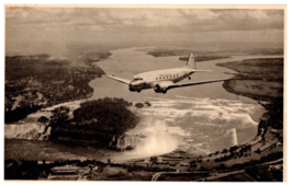 American Airlines Flagship Fleet over Niagara Airline Issued Airplane Postcard - $7.39