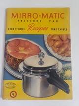 Vintage 1947 Mirro-Matic Pressure Pan Directions - Recipes - Time Tables Booklet - £6.65 GBP