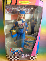 Vintage 1998 Mattel  50th Anniversary Collector Edition Nascar Barbie Doll NEW - £11.62 GBP