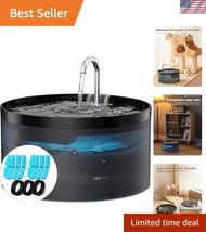 Elegant 3.2L Cat Water Fountain with 6 Carbon &amp; 3 Sponge Filters - Quiet... - $840.68 MXN