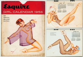 1956 Esquire Complete Calendar ~ George Petty Pin-Up Girl Art / Petty Girls - $297.00