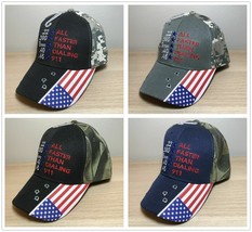 2nd Amendment ALL FASTER THAN DIALING 911 GUNS NRA Hat Cap (BLUE ACU CAMO) - £15.09 GBP