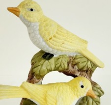 Yellow Canary Bird Figurine Vintage 1990s  Collectible Pair 5&quot; Ceramic H... - £13.71 GBP