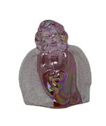 Fenton Carnival Iridescent Glass Angel with Coralene Frosted Wings - €33,58 EUR