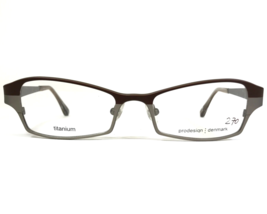 Prodesign denmark Brille Rahmen 4312 C.5031 Brown Grau Cat Eye 49-17-130 - £74.00 GBP