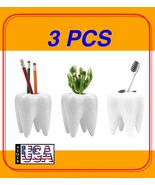 3 pcs,Tooth Shaped Planter Pots, Small Ceramic Succulent Pots, mini pots... - $447.93 MXN
