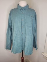 Women&#39;s LL Bean button front cotton Roll up sleeve shirt XL - £9.33 GBP