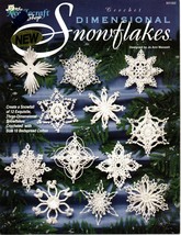 Dimensional Crochet Snowflakes Pattern book, Christmas decoration, Vinta... - £7.64 GBP