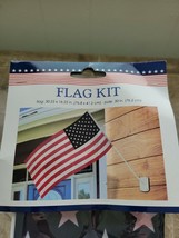 30.25&quot; x  16.25&quot; AMERICAN FLAG mount Kit  pole is 30&quot;  Great for deck mo... - £12.33 GBP