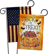 Trick or Treat Candys - Impressions Decorative USA Vintage - Applique Garden Fla - £24.39 GBP
