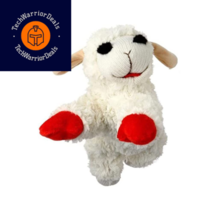 Multipet INTERNATIONAL 843140 Lambchop Plush Squeak Toy Mini 6&quot; Mini, White  - £10.56 GBP