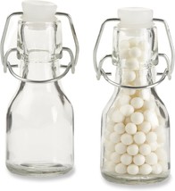 Glass Favor Bottles With Swing Top In A Set Of 12 By Kate Aspen. - £32.18 GBP