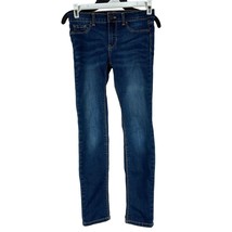 Jordache Youth Girls Super Skinny Denim Jeans Size 10 Blue Adjustable Waist - £7.59 GBP