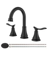 Matte Black 8&quot; Widespread Bathroom Faucet - $1,998.95 MXN