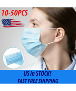 50 PCS Face Disposable Mask 3-Ply Ear loop Tatoo Kitchen Outdoor Mouth C... - £4.77 GBP+