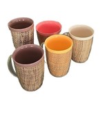 Five (5) South Seas ~ Raffiaware ~ Thermo-Temp Mugs/Cups ~ Multicolor ~ ... - £33.09 GBP