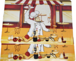 Set of 2 Non Clear Vinyl Placemats(18&quot;x12&quot;) FAT CHEF WITH TRAY IN THE KI... - $13.85