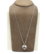 Gorham Sterling Cut Crystal Heart Necklace - $29.87 CAD