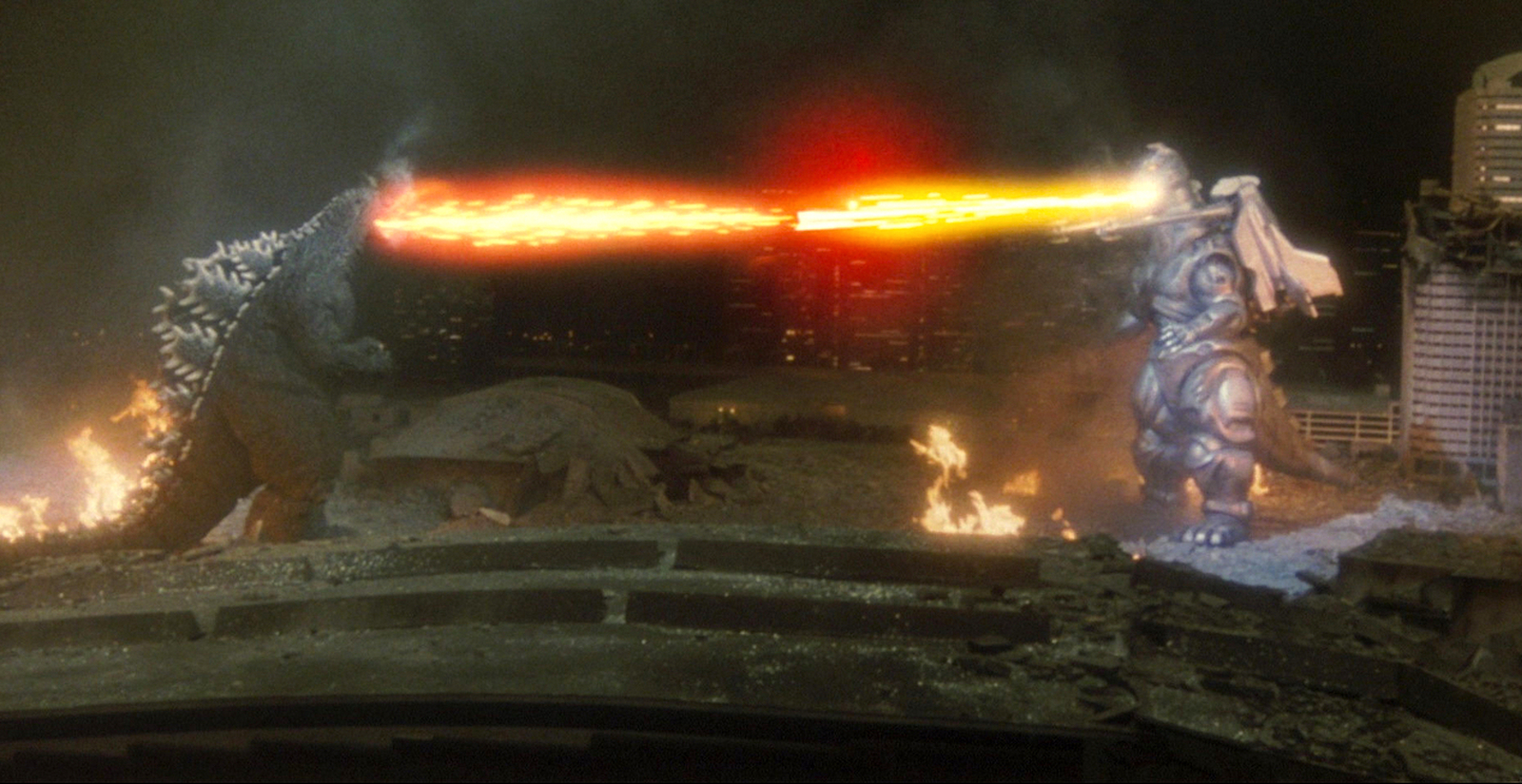 1974’s GODZILLA VS. MECHAGODZILLA monsters blast away color 5x10 scene - $6.99