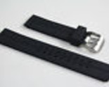  Black Rubber Heavy Watch Band s/s Buckle STRAP For Luminox  with 2 pin ... - $17.85