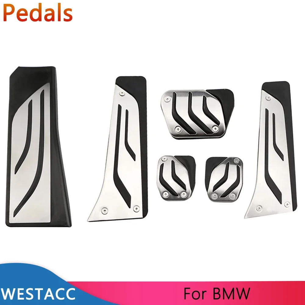 Car Pedals Gas Brake Clutch Rest Pedal Cover for BMW 5 6 7 Series E65 E6... - $18.60+