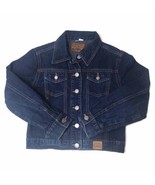 Guess Girl&#39;s Classic Jean Jacket Dark Wash Denim Button Up Size Small Me... - £11.25 GBP