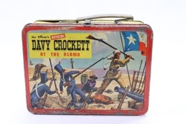Very Rare 1955 Vintage WALT DISNEYS Davy Crockett Metal Lunchbox ADCO No... - $342.99