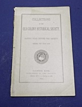 1879 Collections Old Colony Historical Society Taunton MA Plymouth Pilgrims - $4.95