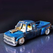 Racing Dually Pickup Truck with real tires Unassembled Grey 1/24 scale Model kit - $56.10