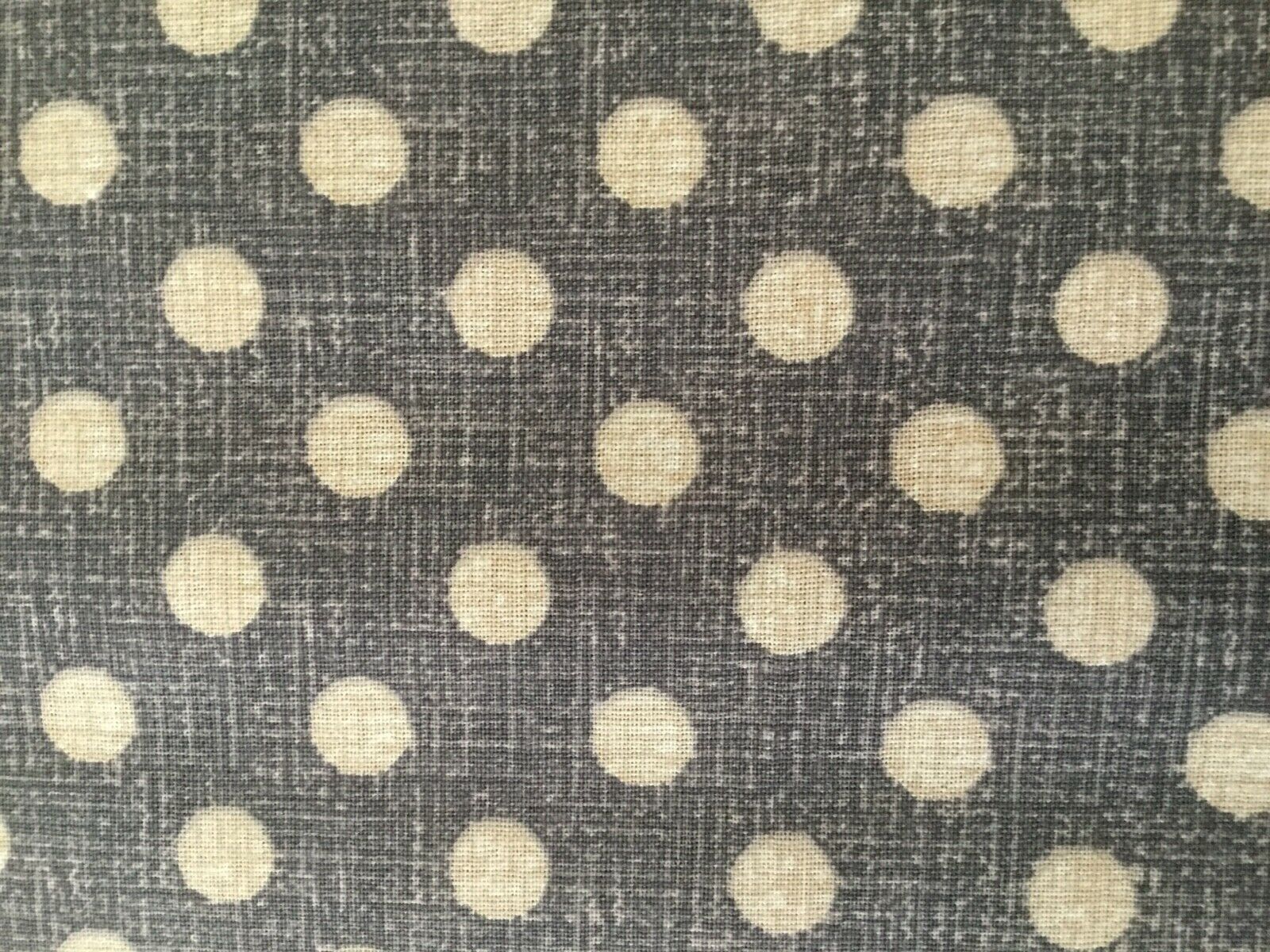 Premium Cotton Fabric - Dots on Gray background - 1/2 yd $4.29 - $4.17