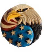 USA Eagle Secret Puzzle Jewelry Box 3D Wooden Trinket Stash Hand Carved ... - £28.79 GBP