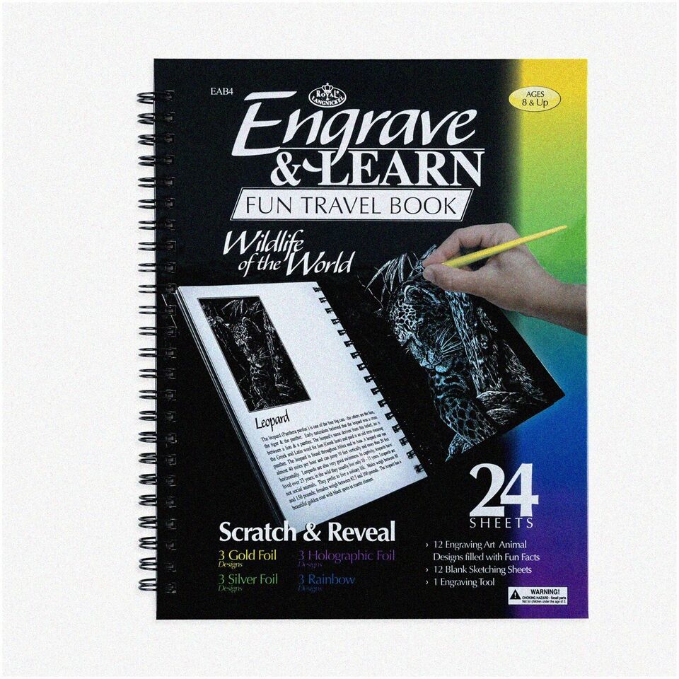 Wildlife Wonders: Engraving Art Booklet - Explore the Majes