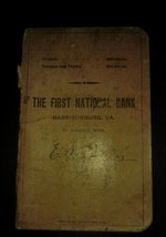 Antique First National Bank Harrisonburg Virginia Deposit Booklet Early ... - $19.99