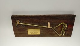 Vintage Cowtown Casi 86 Championship Trophy Brass Brand Wall Mount - £215.81 GBP