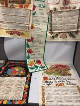 5 pc. Vintage cloth wall hanging calendar 1963,67,69,76,78...unused yearly - £32.65 GBP
