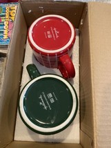 Hallmark Coffee/Tea/ Cocoa Mug/Cup, Red and Green Plaid, Set of  Three - $29.65