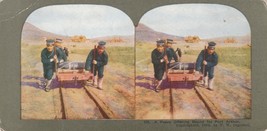 Stereoview A Peace Offering Bound for Port Arthur T W Ingersoll c1905 Full Color - £7.97 GBP