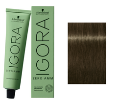 Schwarzkopf IGORA ZERO AMM Hair Color, 6-31 Dark Blonde Matte Cendré - $19.16