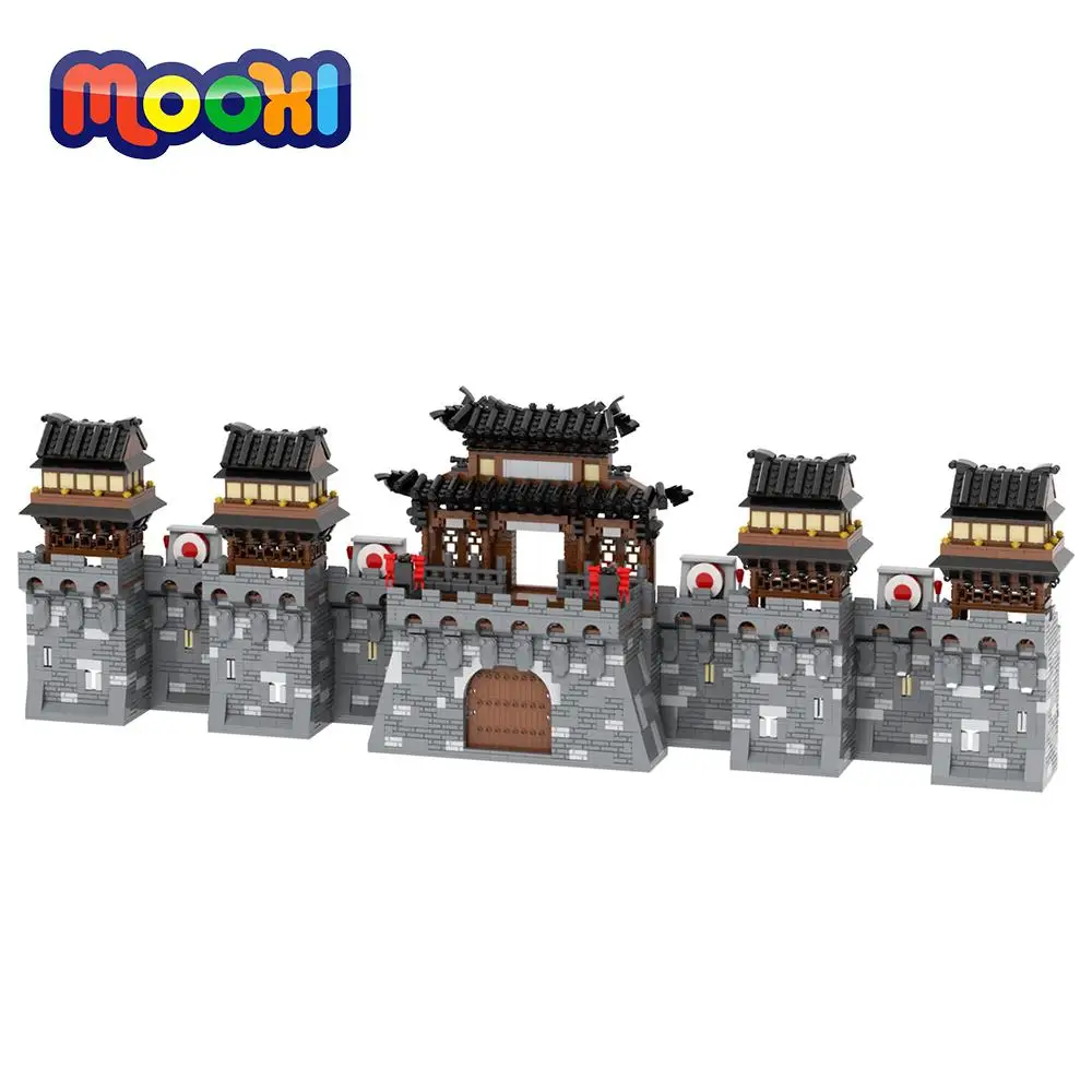 MOOXI The Middle Ages Military Rampart Set 4296Pcs MOC Bricks Oriental City - £305.62 GBP