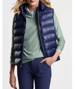 NWT Ladies PETER MILLAR Navy Blue Chiron Hooded Quilted Puffy Golf Vest ... - $1,808.56 MXN