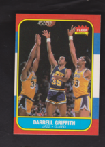 1986-87 Fleer Basketball #42 Darrell Griffith Utah Jazz NM - £5.69 GBP
