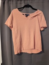 Evan Picone Cable Knit Cardigan, Women&#39;s XL Pink Pullover, Casual Style,... - $188.16 MXN