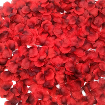 2200 PCS Dark-Red Silk Rose Petals for Romantic Night,Wedding,Proposal A... - $11.88