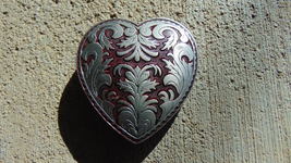 Heart belt buckle- new - £13.40 GBP