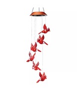 Sparkling Solar Hanging Cardinal Outdoor Garden Mobile - $52.99